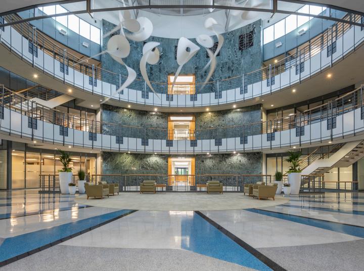The building and its setting — 1 Corporate Dr