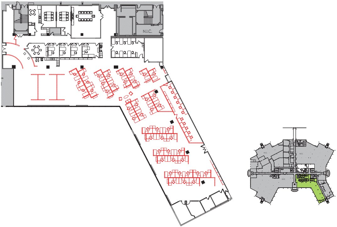 Floor plan — Suite 110 | 31,025 RSF, 1 Corporate Dr