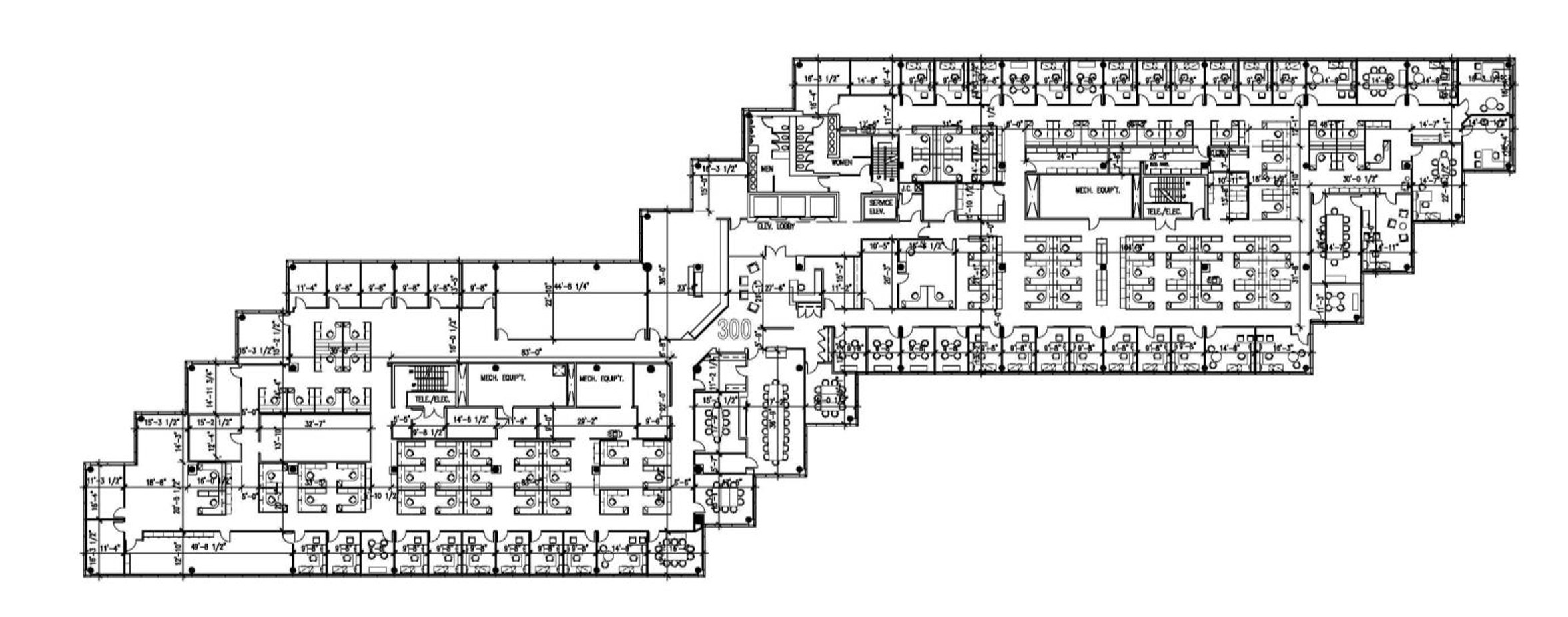 Floor plan — Suite 300 | 36,309 Sq. Ft., 1 Overlook Pt