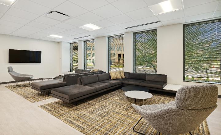The building and its setting — 100 & 150 N Field Dr
