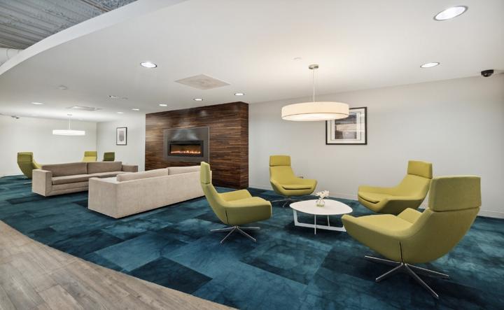 The building and its setting — 100 & 150 N Field Dr