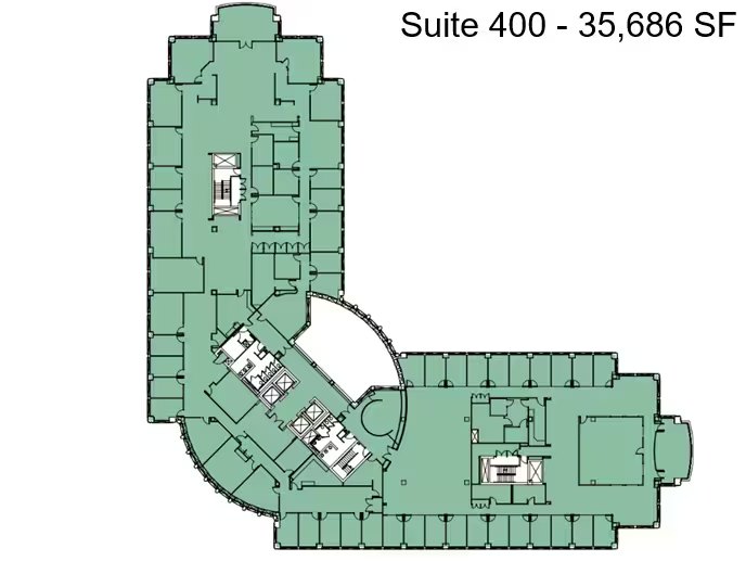 Floor plan — 4th Floor | 35,686 SF, 1751 Lake Cook Rd