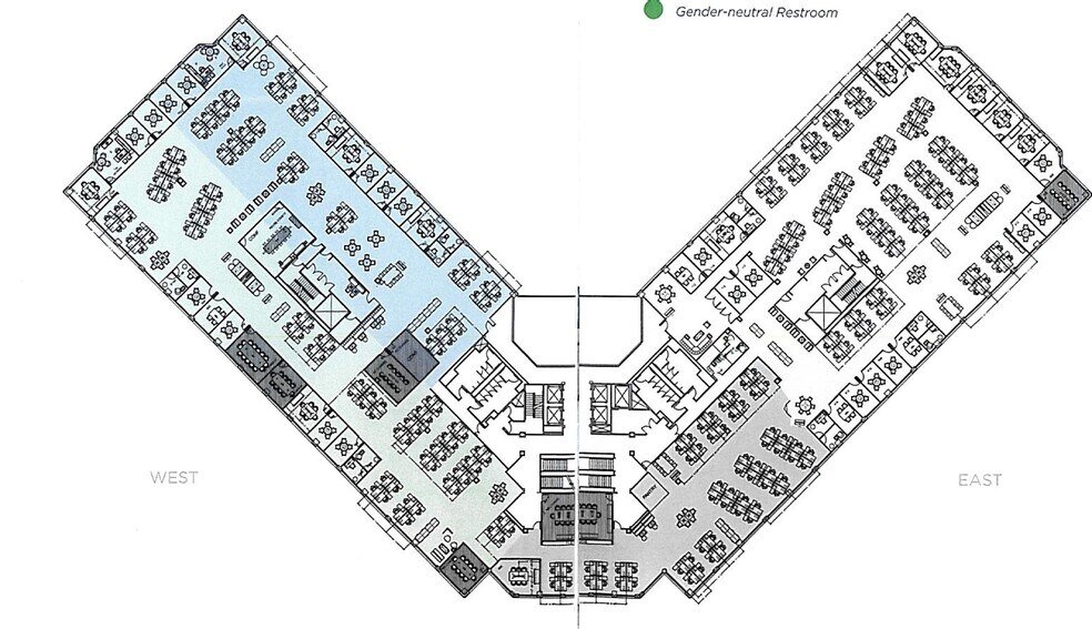 Floor plan — 2nd Floor | 56,102 RSF, 1900 W Field Ct