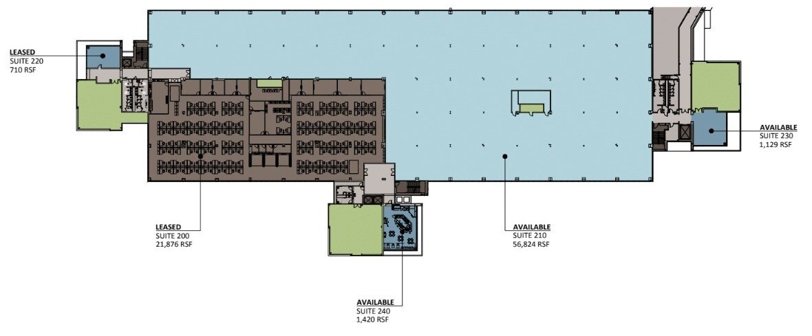 Floor plan — 2nd Floor | 61,457 RSF, 1910 & 1950 Innovation Way