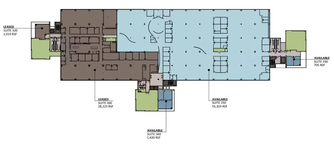 Floor plan — 4th Floor | 46,648 RSF, 1910 & 1950 Innovation Way