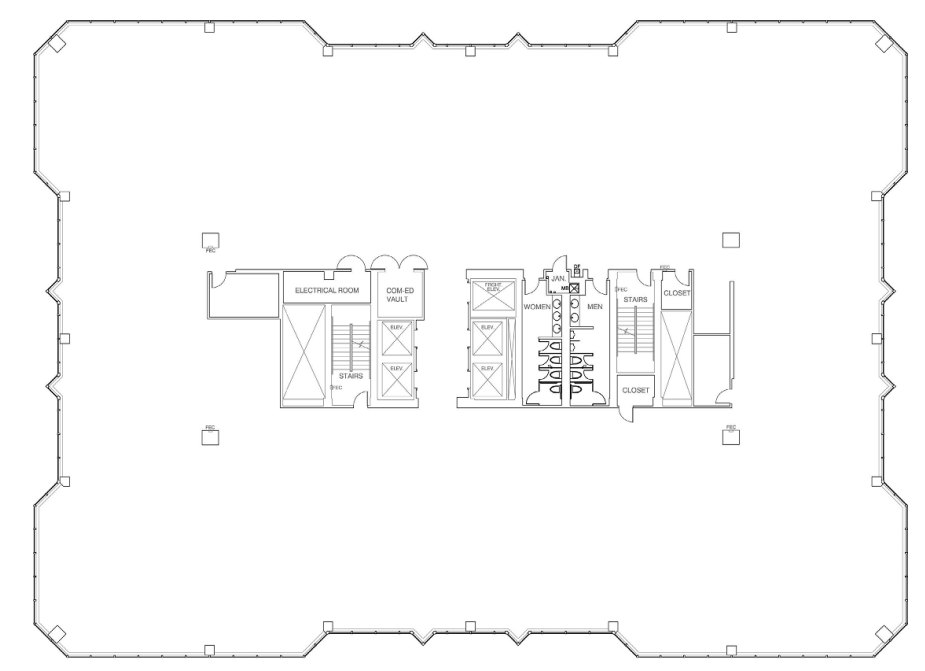 Floor plan — 9th Floor | 23,265 SF, 2100 E Lake Cook Rd