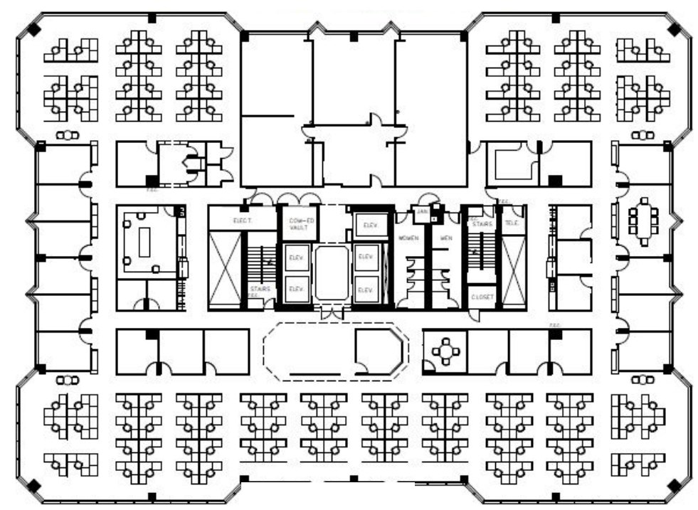 Floor plan — 10th Floor | 23,265 SF, 2100 E Lake Cook Rd