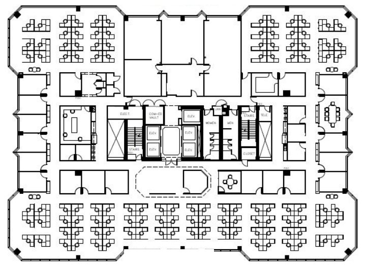 Floor plan — 10th Floor | 23,265 SF, 2100 E Lake Cook Rd