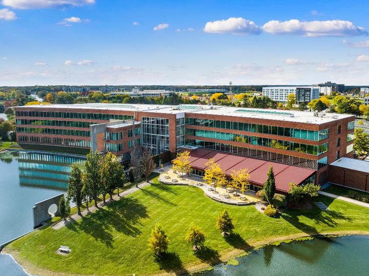 The building and its setting — 275 N Field Dr