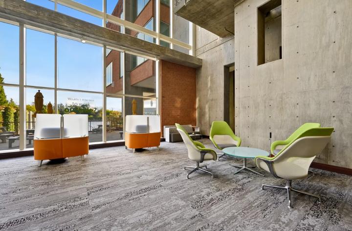 The building and its setting — 275 N Field Dr